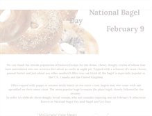 Tablet Screenshot of nationalbagelday.com